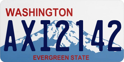 WA license plate AXI2142
