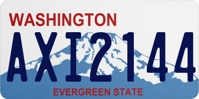 WA license plate AXI2144