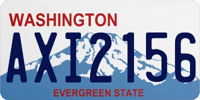 WA license plate AXI2156