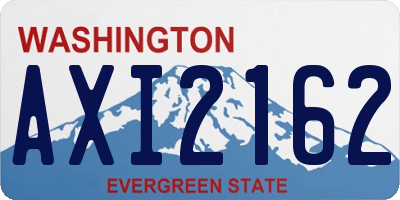 WA license plate AXI2162