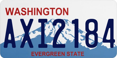 WA license plate AXI2184