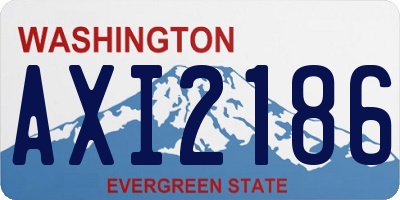 WA license plate AXI2186