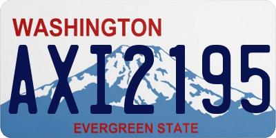 WA license plate AXI2195