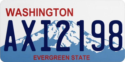 WA license plate AXI2198