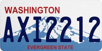 WA license plate AXI2212