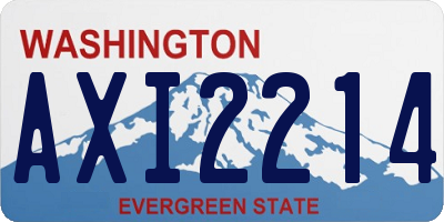 WA license plate AXI2214