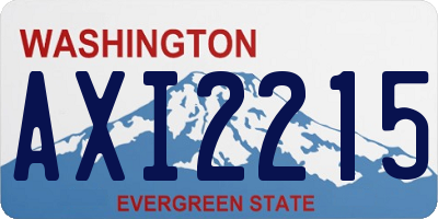 WA license plate AXI2215