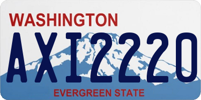 WA license plate AXI2220
