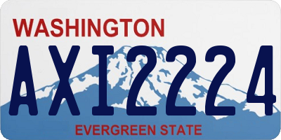 WA license plate AXI2224