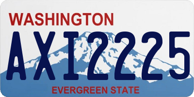 WA license plate AXI2225