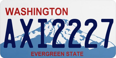 WA license plate AXI2227