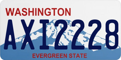 WA license plate AXI2228