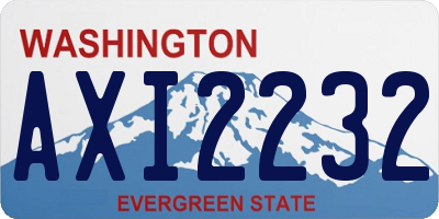 WA license plate AXI2232