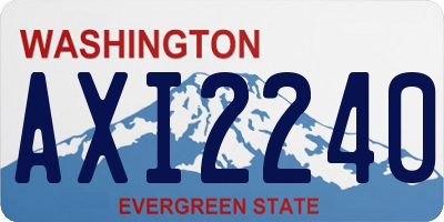WA license plate AXI2240