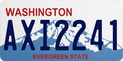WA license plate AXI2241