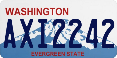 WA license plate AXI2242