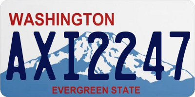 WA license plate AXI2247