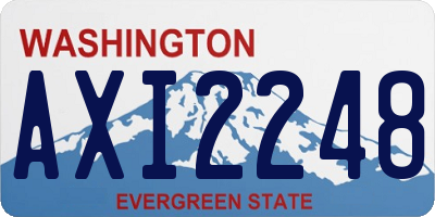 WA license plate AXI2248