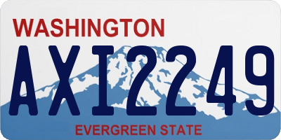 WA license plate AXI2249