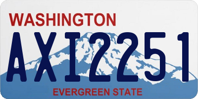 WA license plate AXI2251