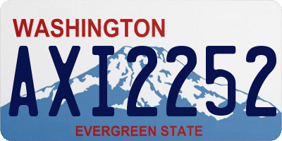 WA license plate AXI2252