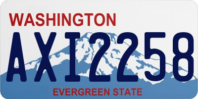 WA license plate AXI2258
