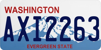 WA license plate AXI2263