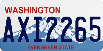 WA license plate AXI2265
