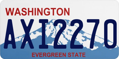 WA license plate AXI2270