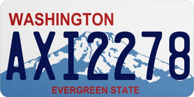 WA license plate AXI2278