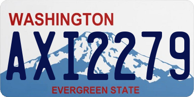 WA license plate AXI2279