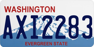 WA license plate AXI2283