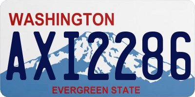 WA license plate AXI2286