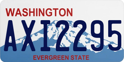 WA license plate AXI2295
