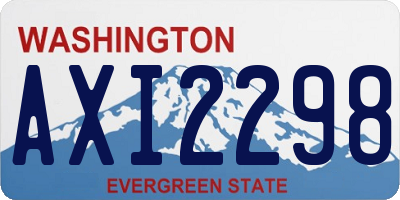 WA license plate AXI2298