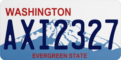 WA license plate AXI2327