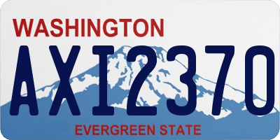 WA license plate AXI2370