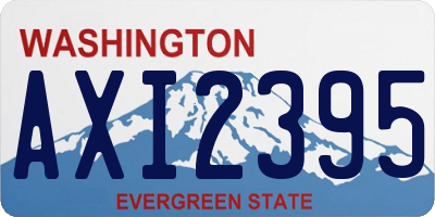 WA license plate AXI2395