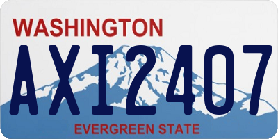 WA license plate AXI2407