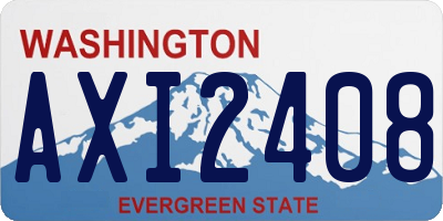 WA license plate AXI2408
