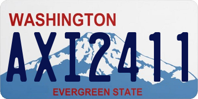 WA license plate AXI2411