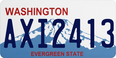 WA license plate AXI2413