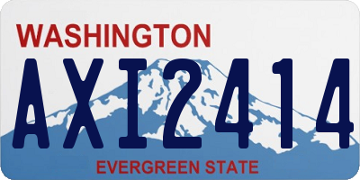 WA license plate AXI2414