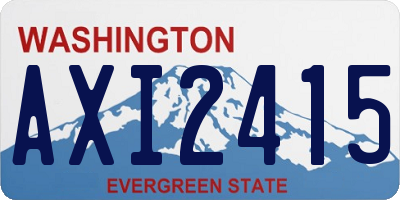 WA license plate AXI2415
