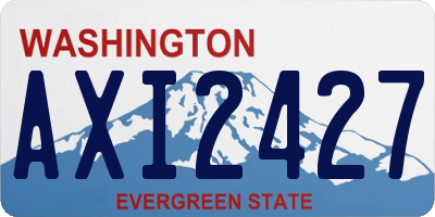 WA license plate AXI2427
