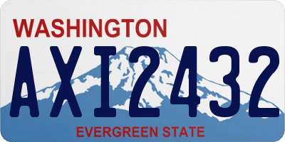 WA license plate AXI2432