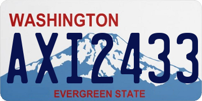 WA license plate AXI2433