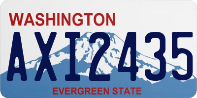 WA license plate AXI2435