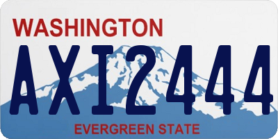 WA license plate AXI2444