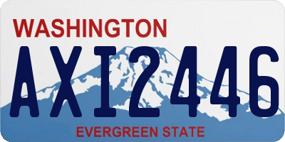 WA license plate AXI2446